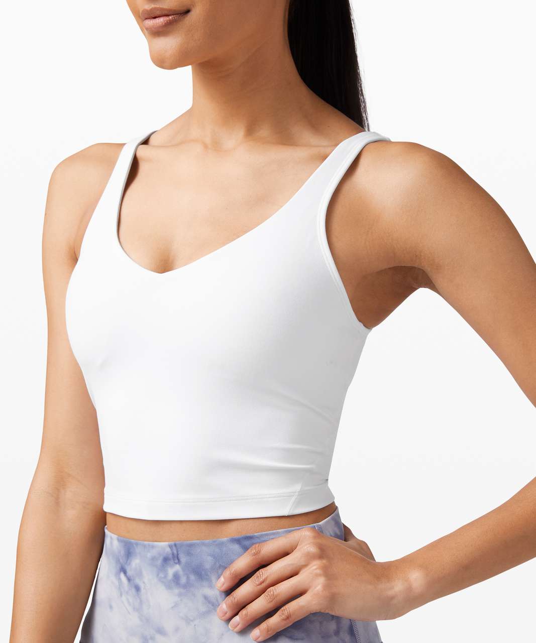 White Align Tank (8) and Light Chrome Align Legging (6); Align Tank sizing  for 30DDD and Double Lined thoughts in the comments! : r/lululemon