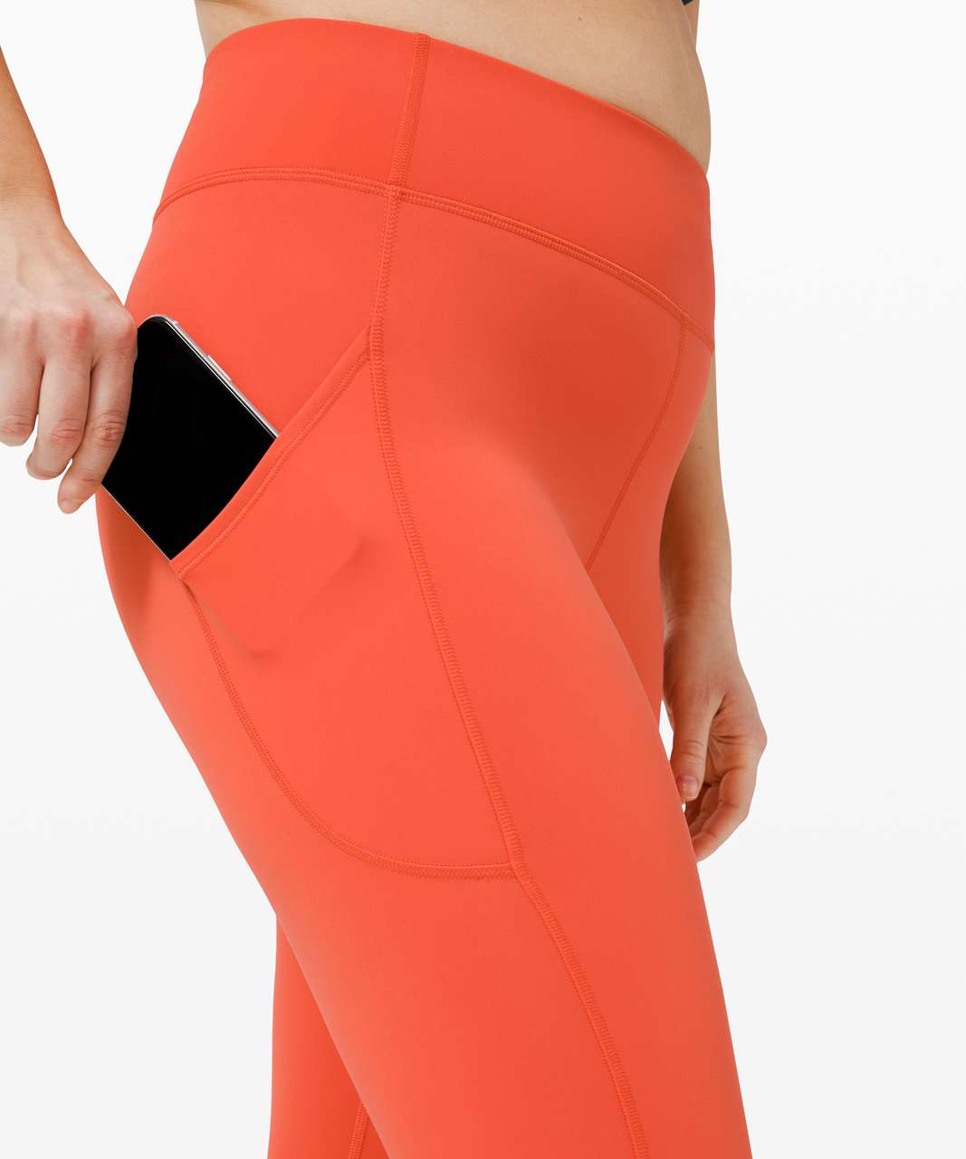 Lululemon Invigorate High-Rise Tight 25 - Brick - lulu fanatics