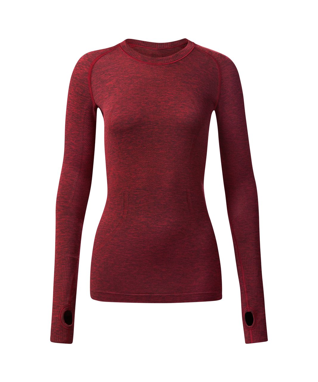 Lululemon Swiftly Tech Long Sleeve Crew - Black / True Red