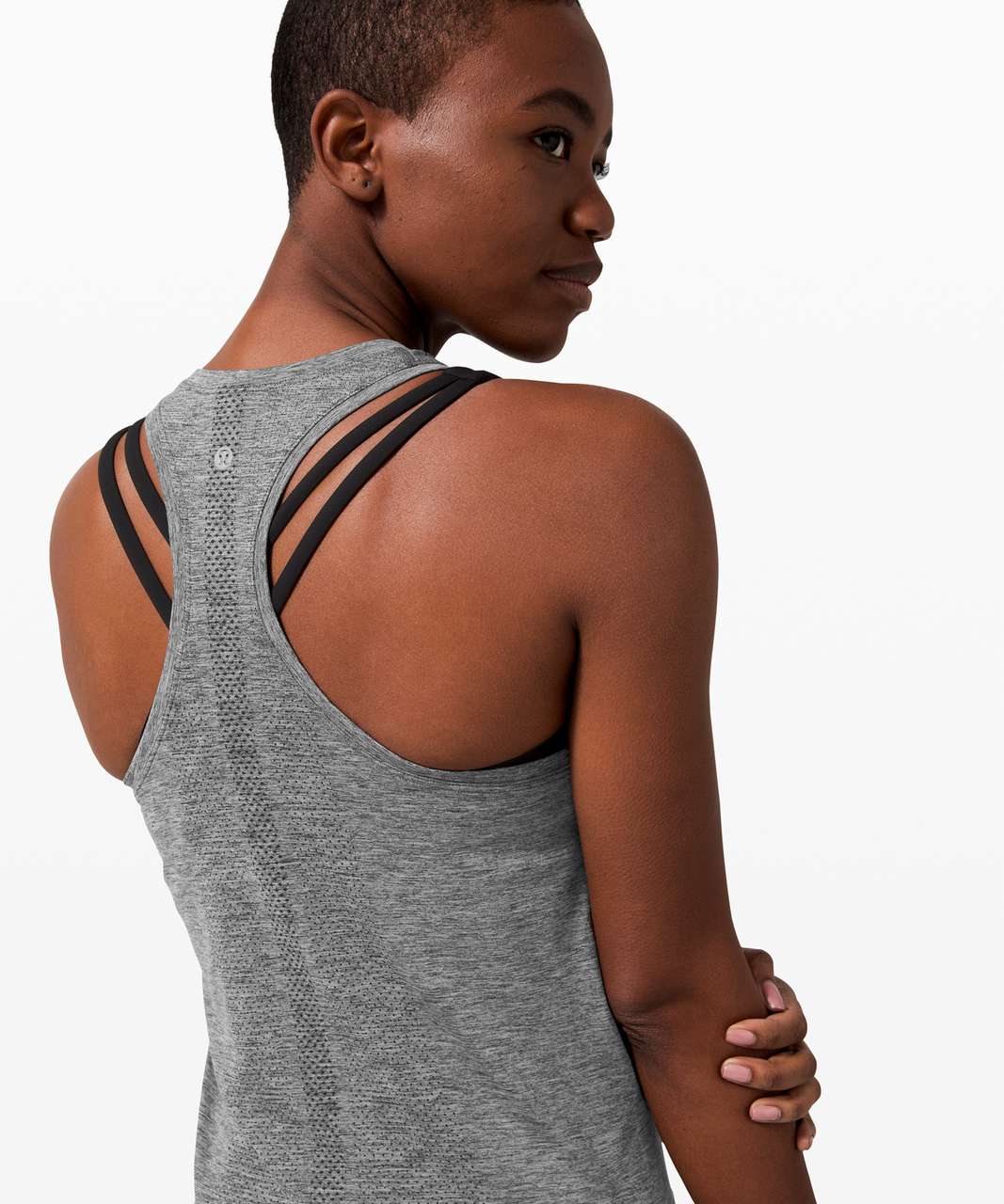 Lululemon Heathered Grey Racerback Tank Top