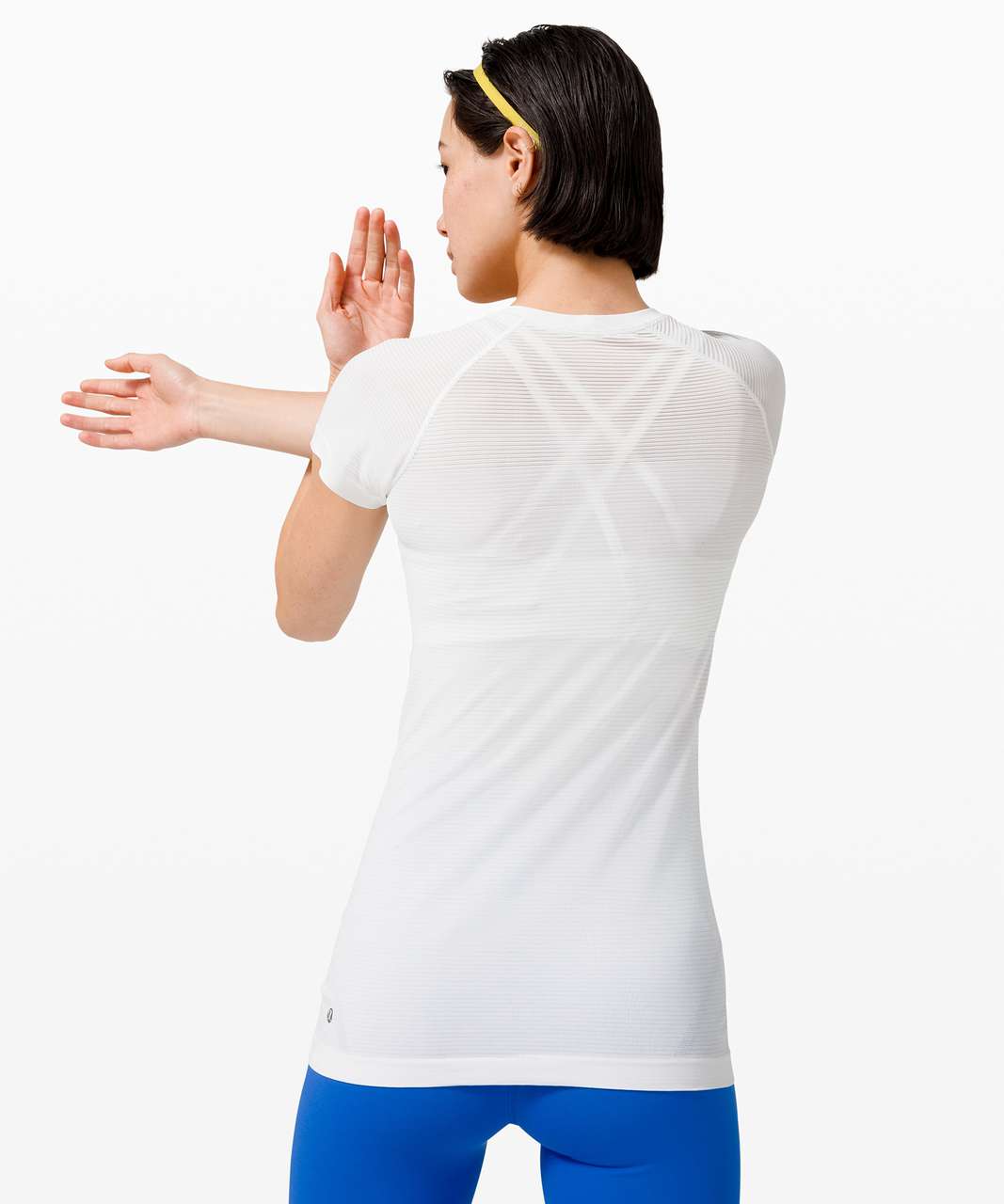 Lululemon Swiftly Tech Short Sleeve 2.0 *Sun - Colour Shift White / Blue