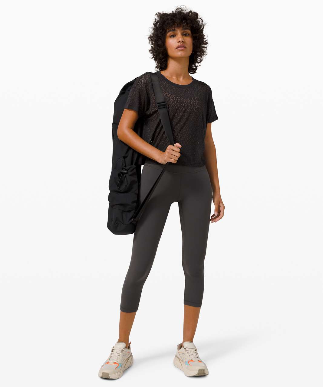 Lululemon Cates Tee *Camo Veil - City Camo Burnout Black / Black