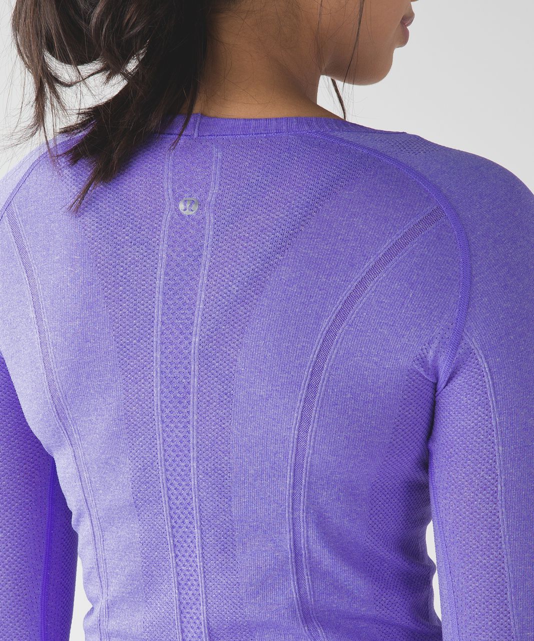 Lululemon Swiftly Tech Long Sleeve Crew - Heathered Power Purple