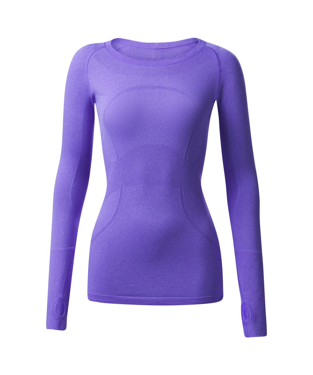 Lululemon Swiftly Tech Long Sleeve Crew Heathered Power Purple 5452 20434 