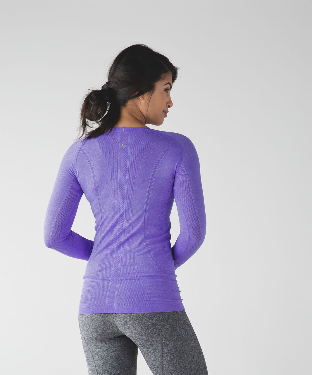 Lululemon Swiftly Tech Long Sleeve Crew - Heathered Power Purple