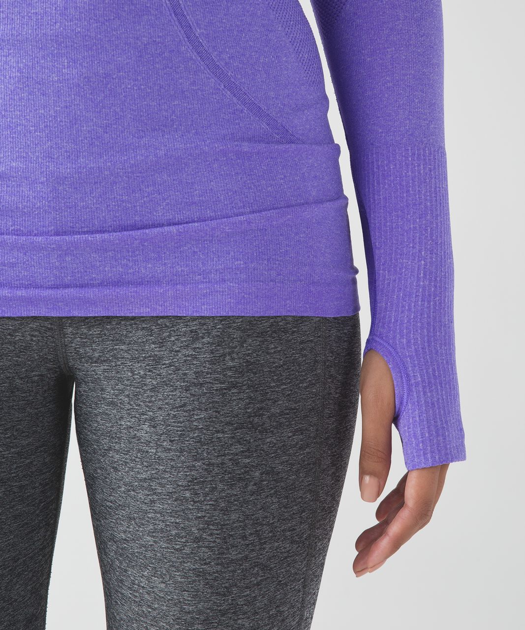 Lululemon Swiftly Tech Long Sleeve Crew - Heathered Power Purple