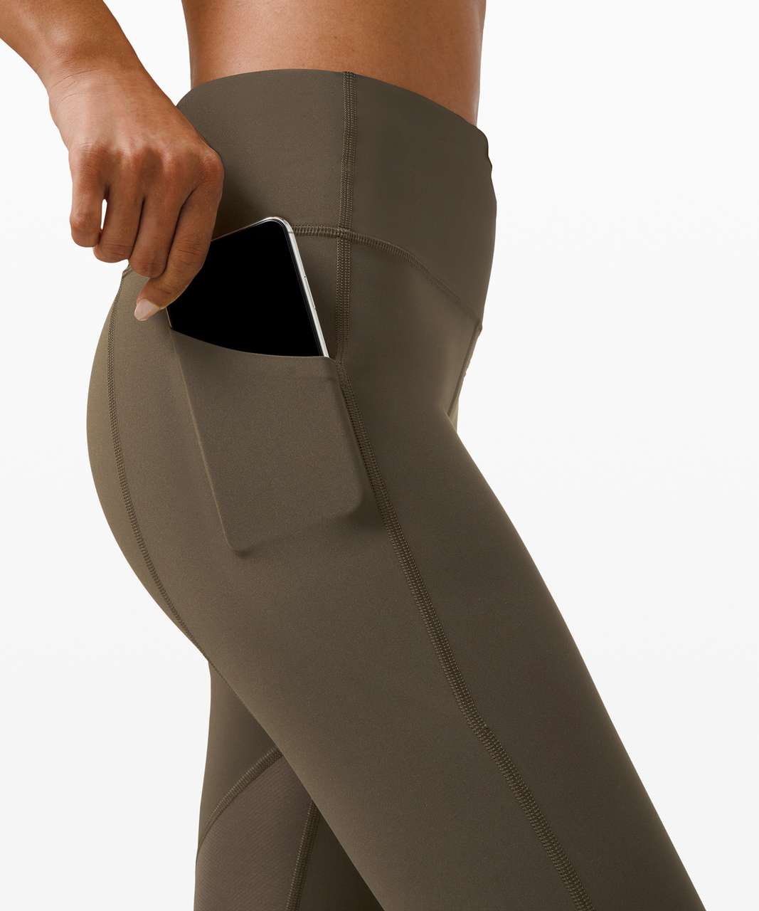 LULULEMON PACE RIVAL Crop 22 Leggings in Dark Olive Green Size 4 Side  Pockets £23.52 - PicClick UK