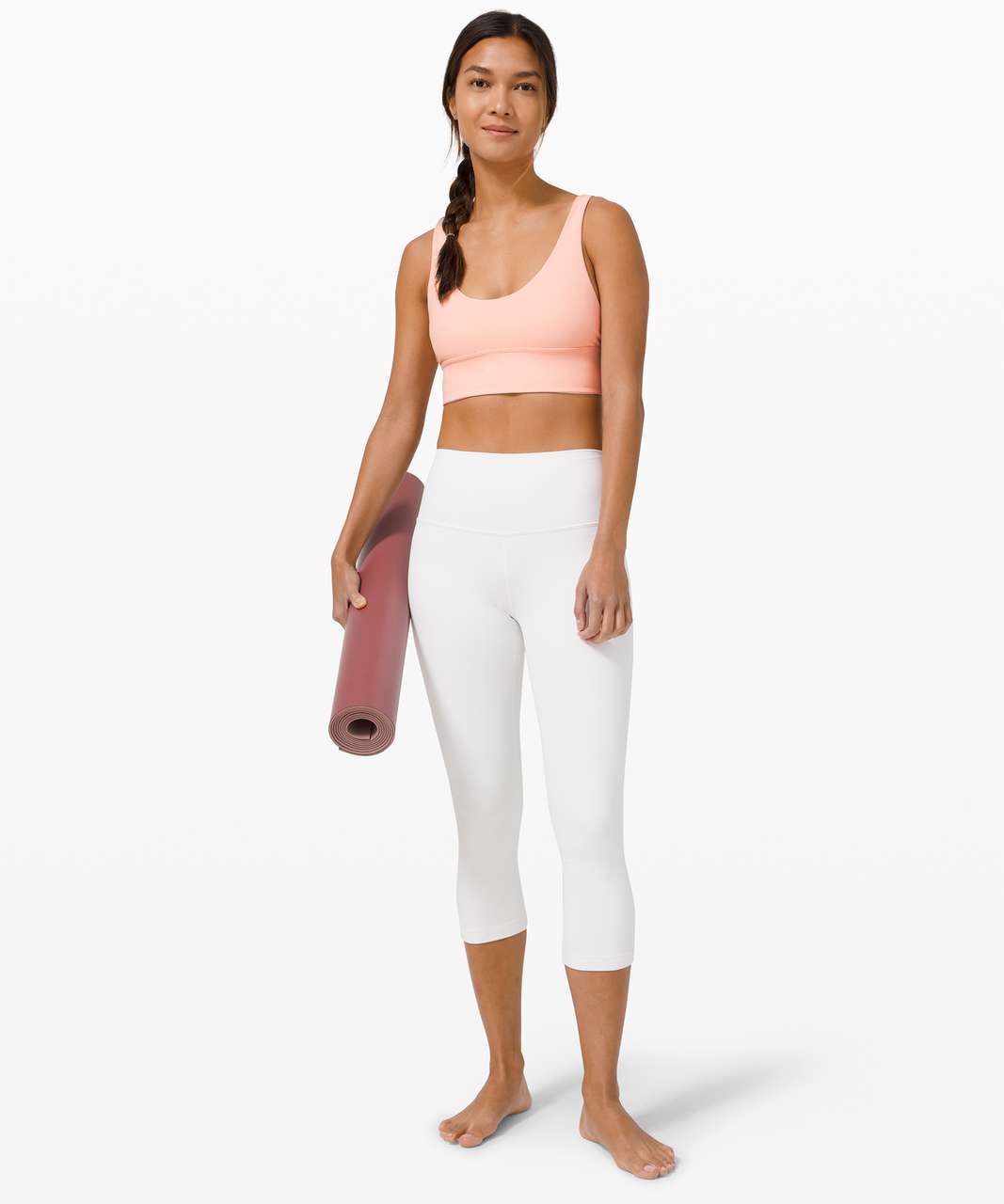 Lululemon Rejuvenate Bra - Ballet Slipper / White - lulu fanatics