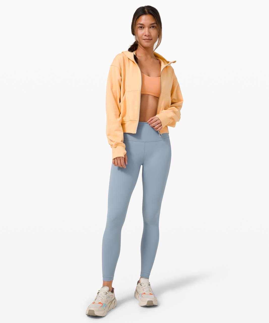 Lululemon Catch a Breath Zip Hoodie - Ivory Peach