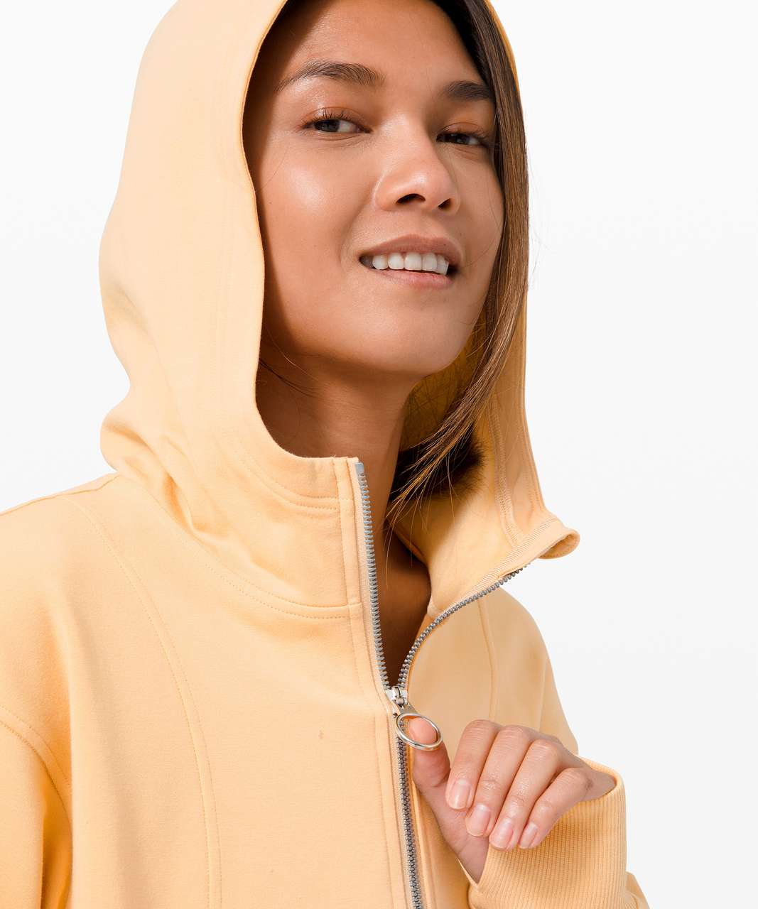 Lululemon Catch a Breath Zip Hoodie - Ivory Peach