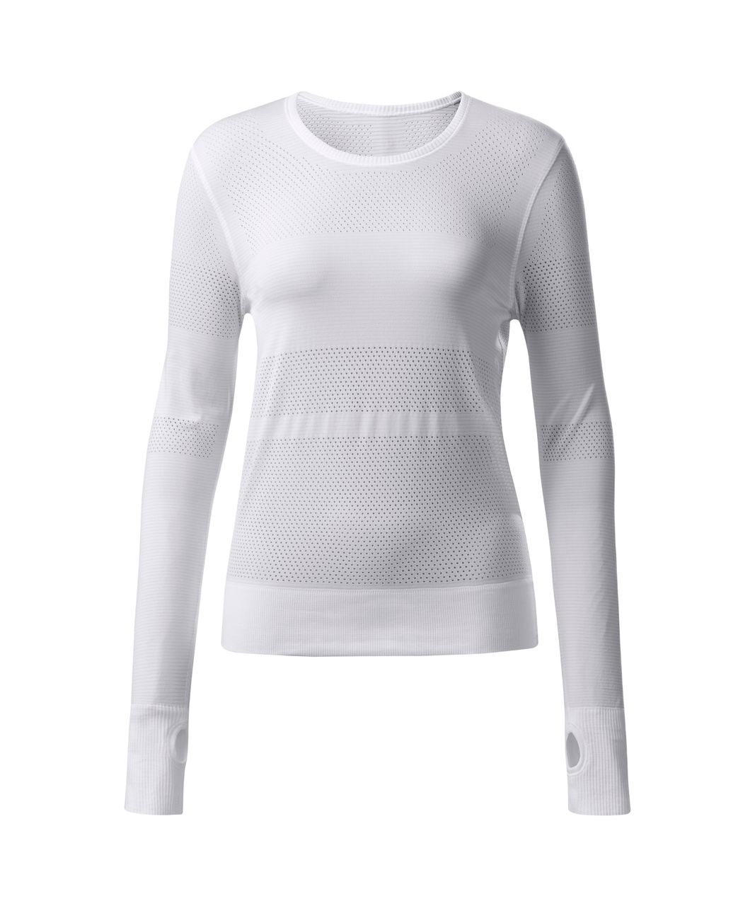 Lululemon Breeze By Long Sleeve II - Heathered White