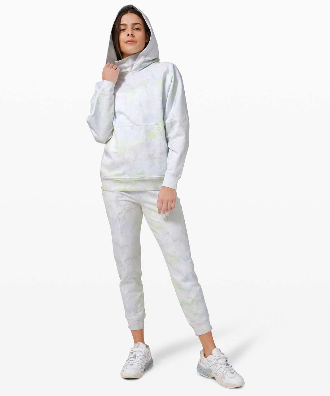 Lululemon LA Pullover Hoodie - Watercolor Wash White / Stargaze / Daydream / Key Lime