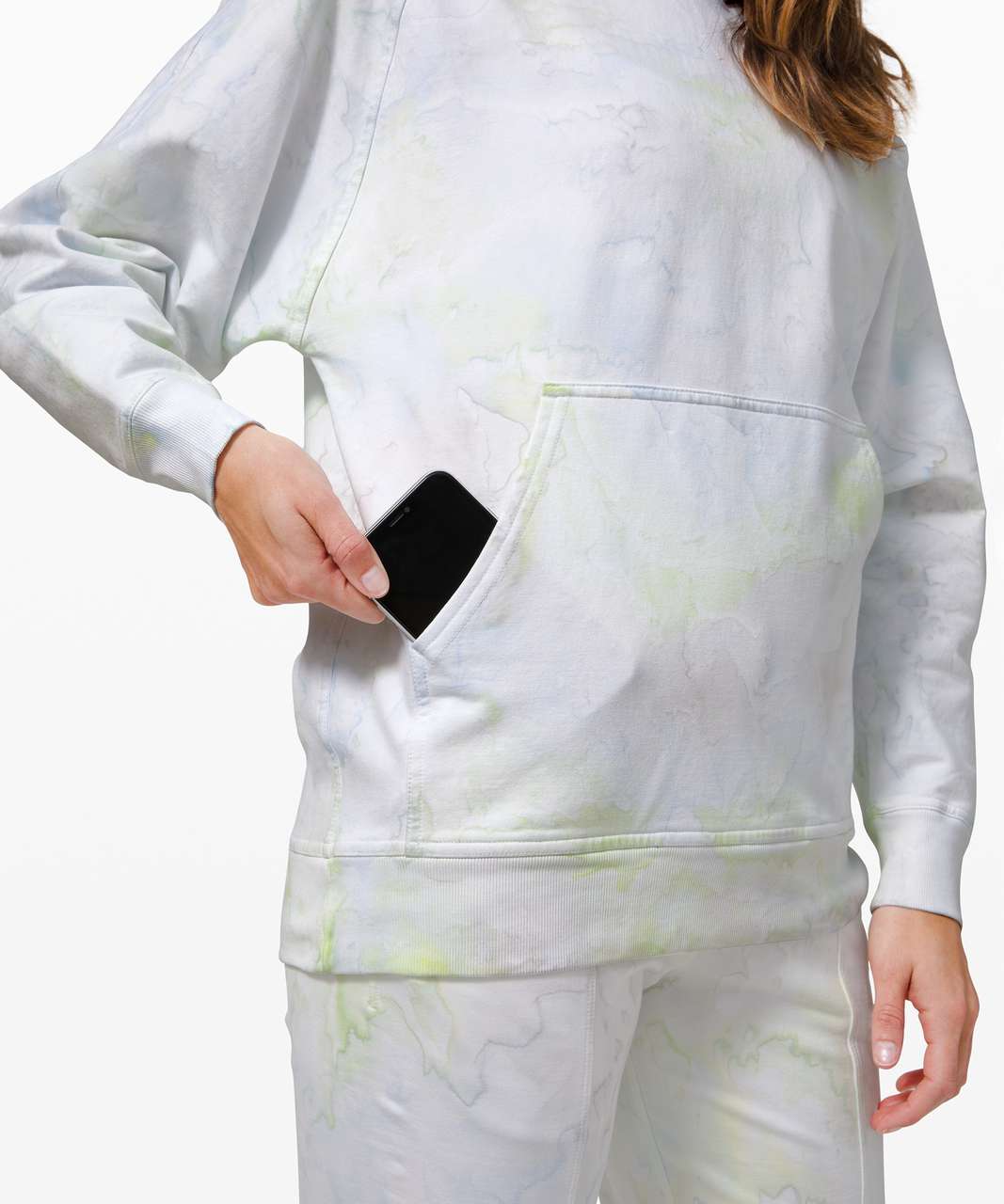 Lululemon LA Pullover Hoodie - Watercolor Wash White / Stargaze / Daydream / Key Lime