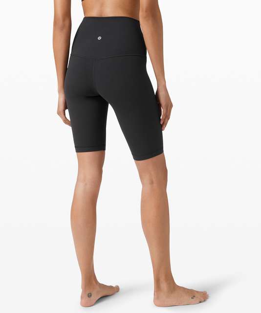 Lululemon Align Super High Rise Short 10 *Game Day - Game Day Dark Chrome  Black Multi - lulu fanatics