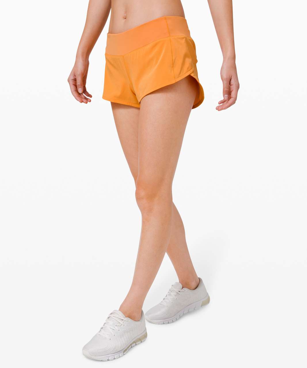 Lululemon Speed Up Mid-Rise Lined Short 4 - Orange Soda - lulu