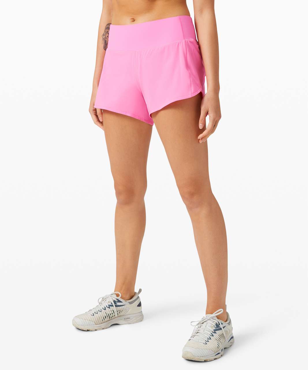 Lululemon Speed Up Short Long *4 Updated Fit - Dark Prism Pink