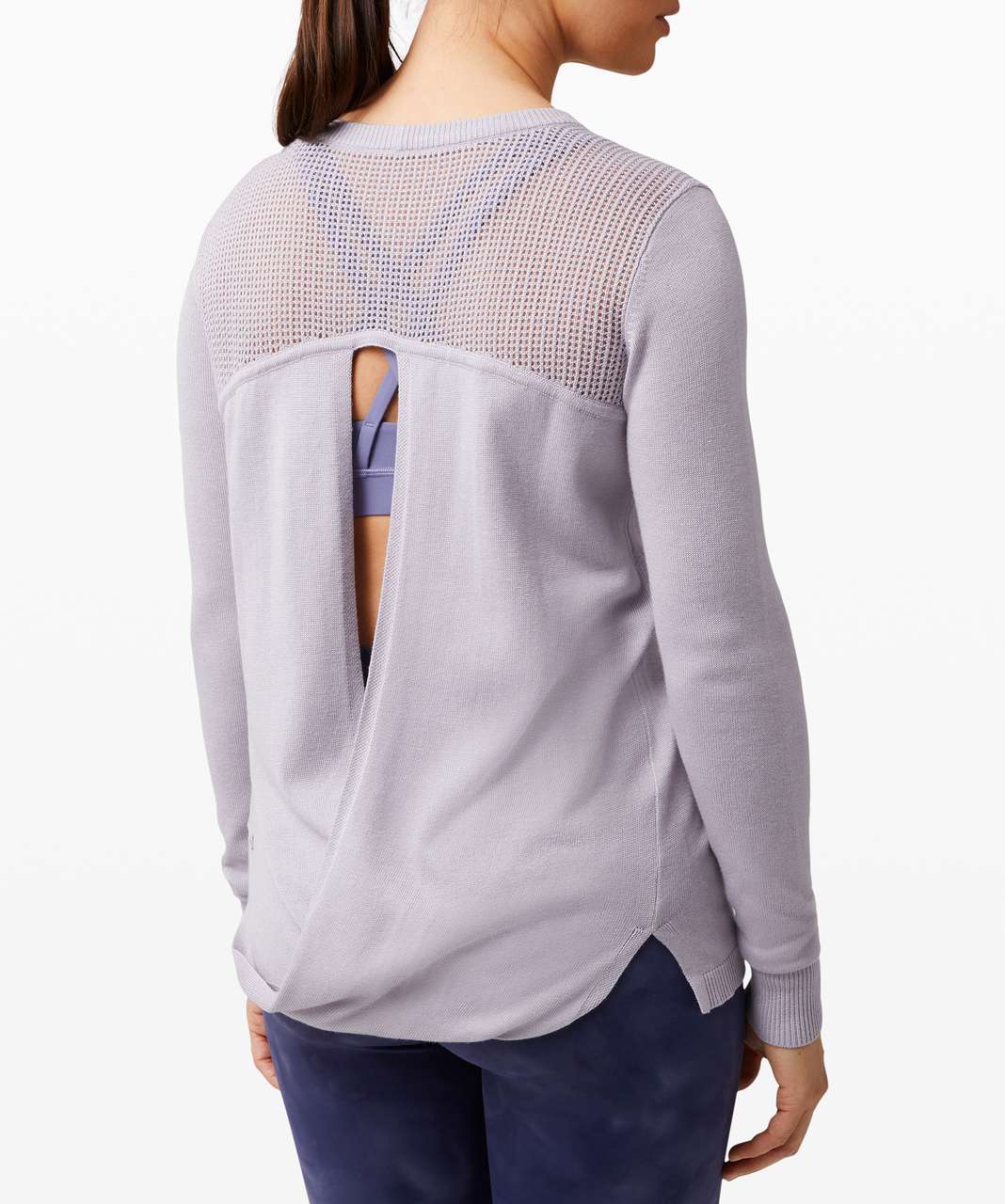 Lululemon Back to Balance Long Sleeve Sweater - Iced Iris