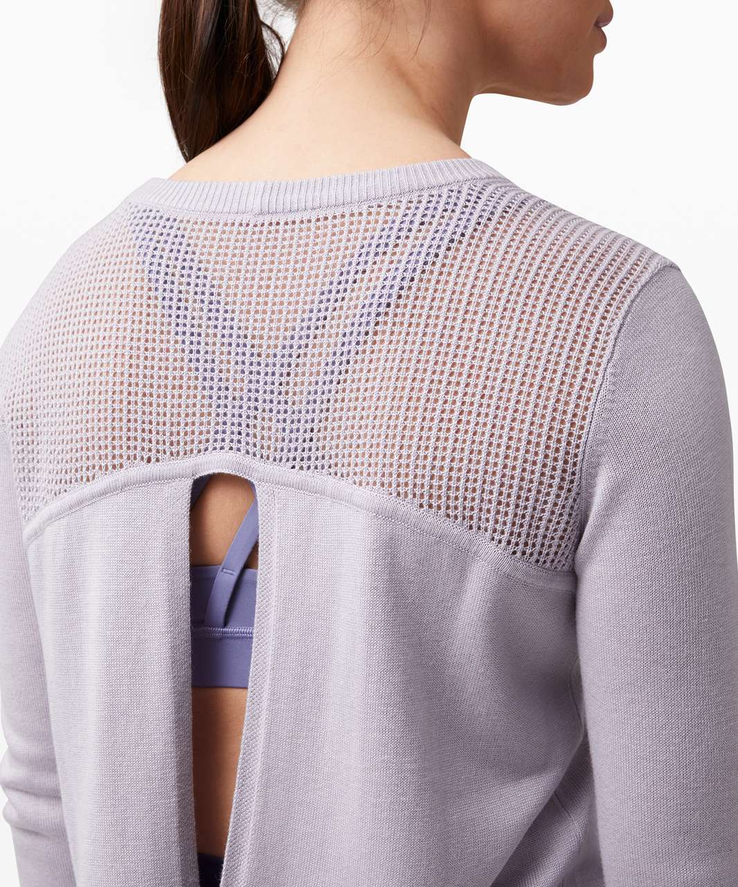 Lululemon Look Ahead Run Long Sleeve In Iced Iris