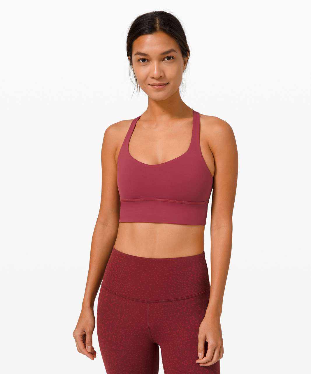 Lululemon Free to Be Bra Wild Long Line *Light Support, A/B Cup - Chianti