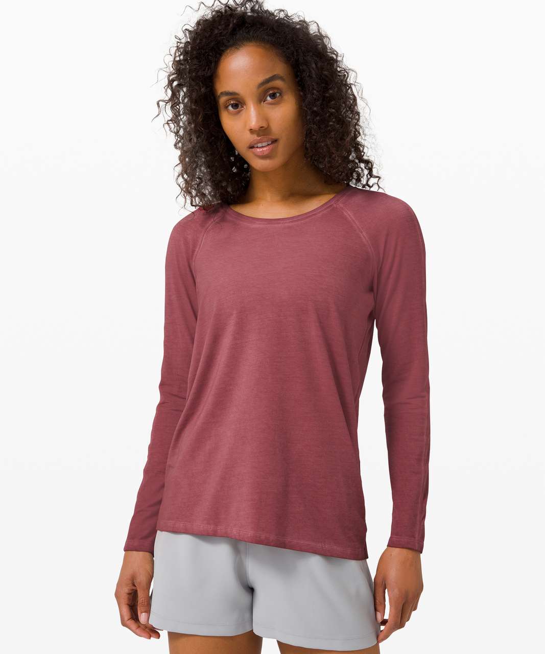 Lululemon Emerald Long Sleeve *Fade - Washed Chianti