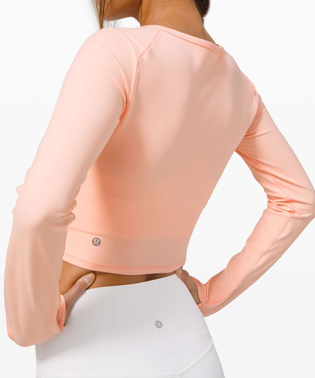 Lululemon Ever Elated Cropped Long Sleeve *Nulu - Ballet Slipper