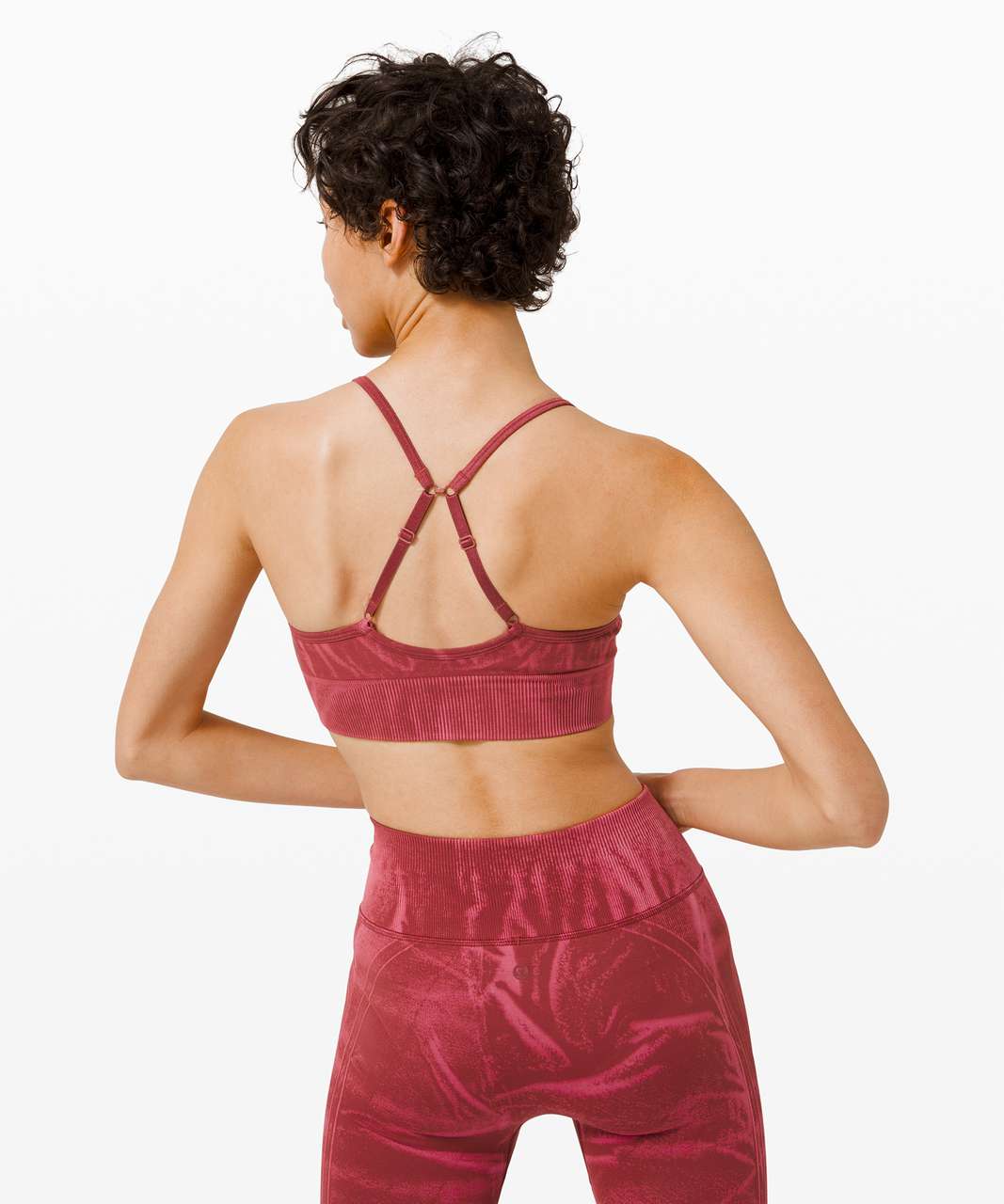 Lululemon Ebb To Street Bra A/B Cup *Wash - Stone Wash Chianti