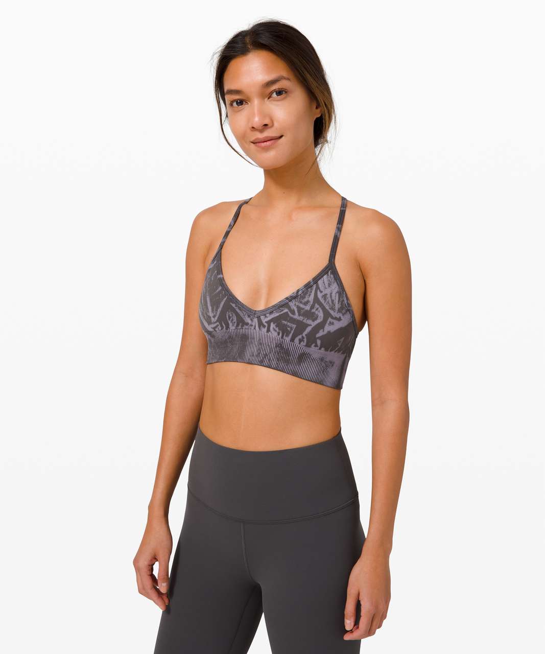 Lululemon Ebb To Street Bra A/B Cup *Wash - Stone Wash Graphite Grey