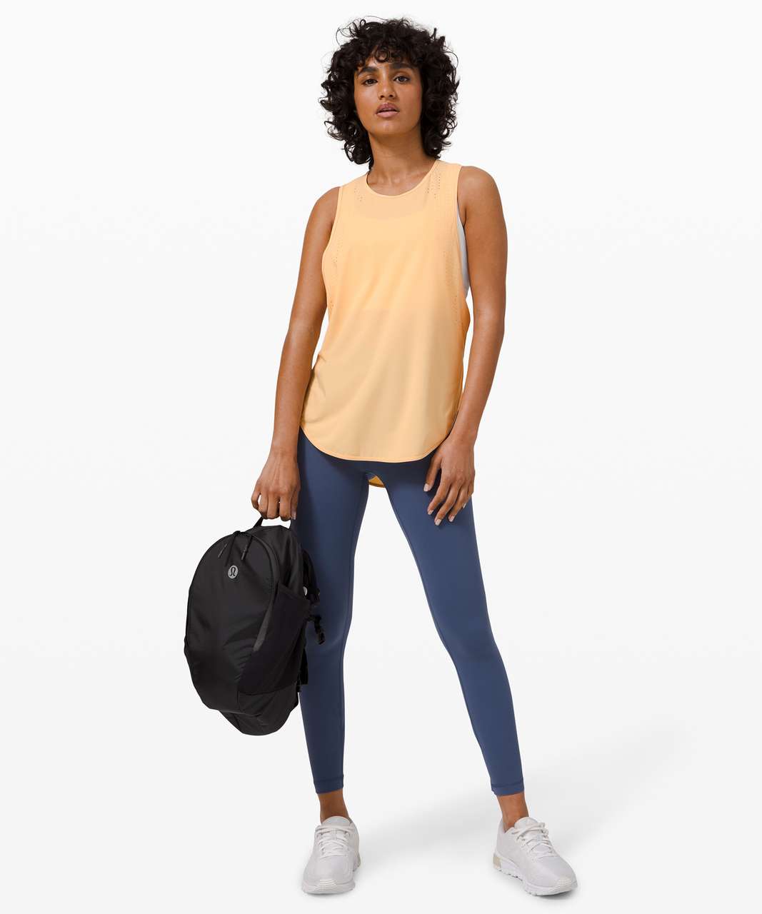 Lululemon All Run Long Tank - Ivory Peach