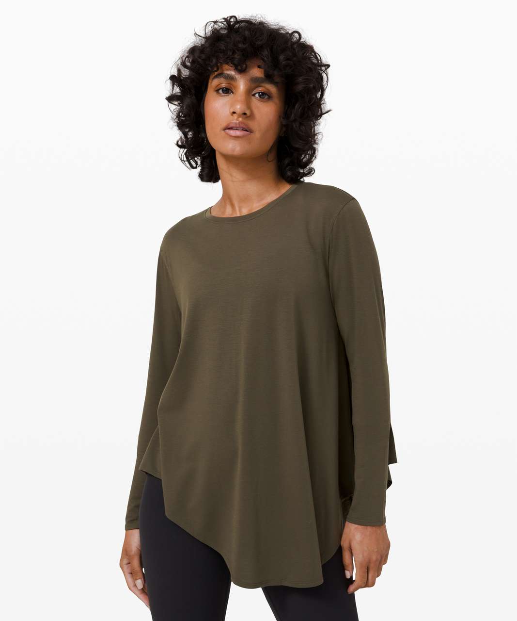 Lululemon Lifted Balance Long Sleeve - Dark Olive