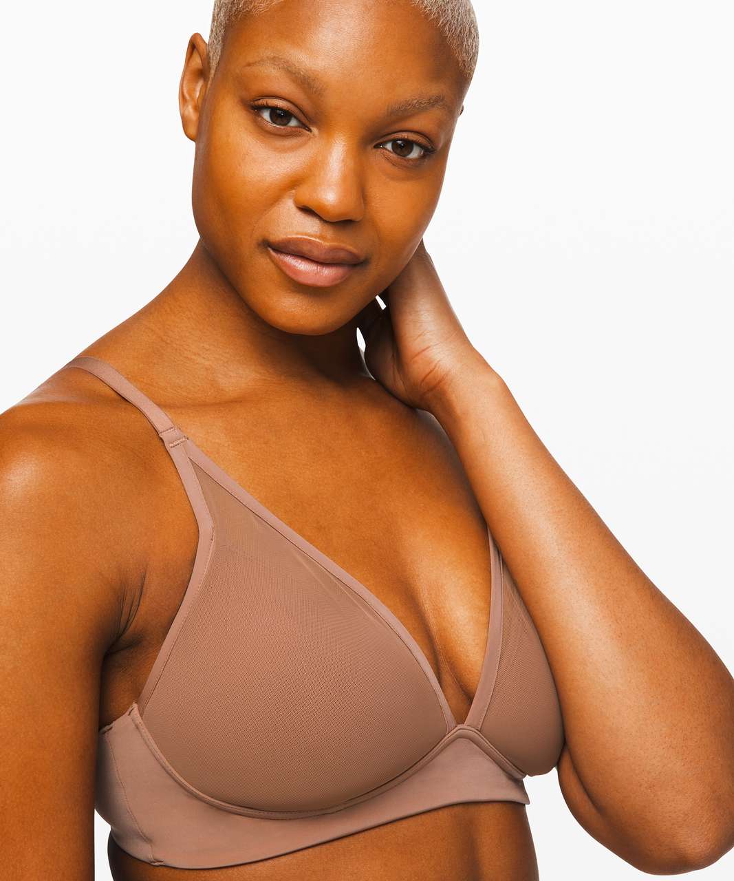 Lululemon Like Nothing Bra *Lace - Dusty Bronze / Misty Shell - lulu  fanatics