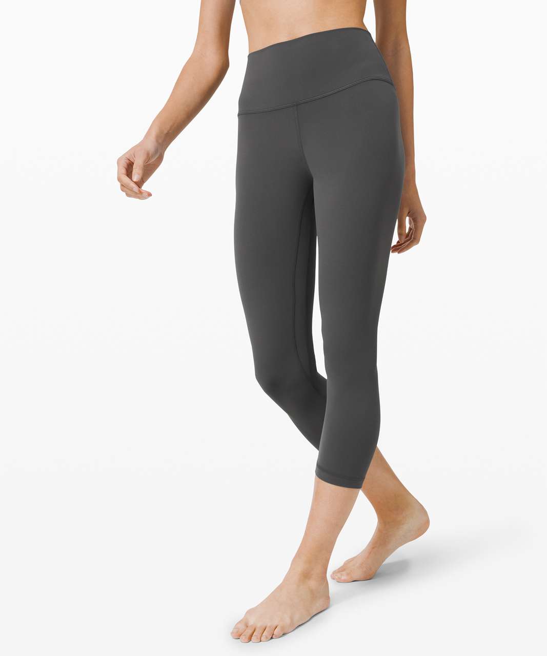 Lululemon Women's Align Crop 21” LW6BJHS HBLK Heather Gray Size 12