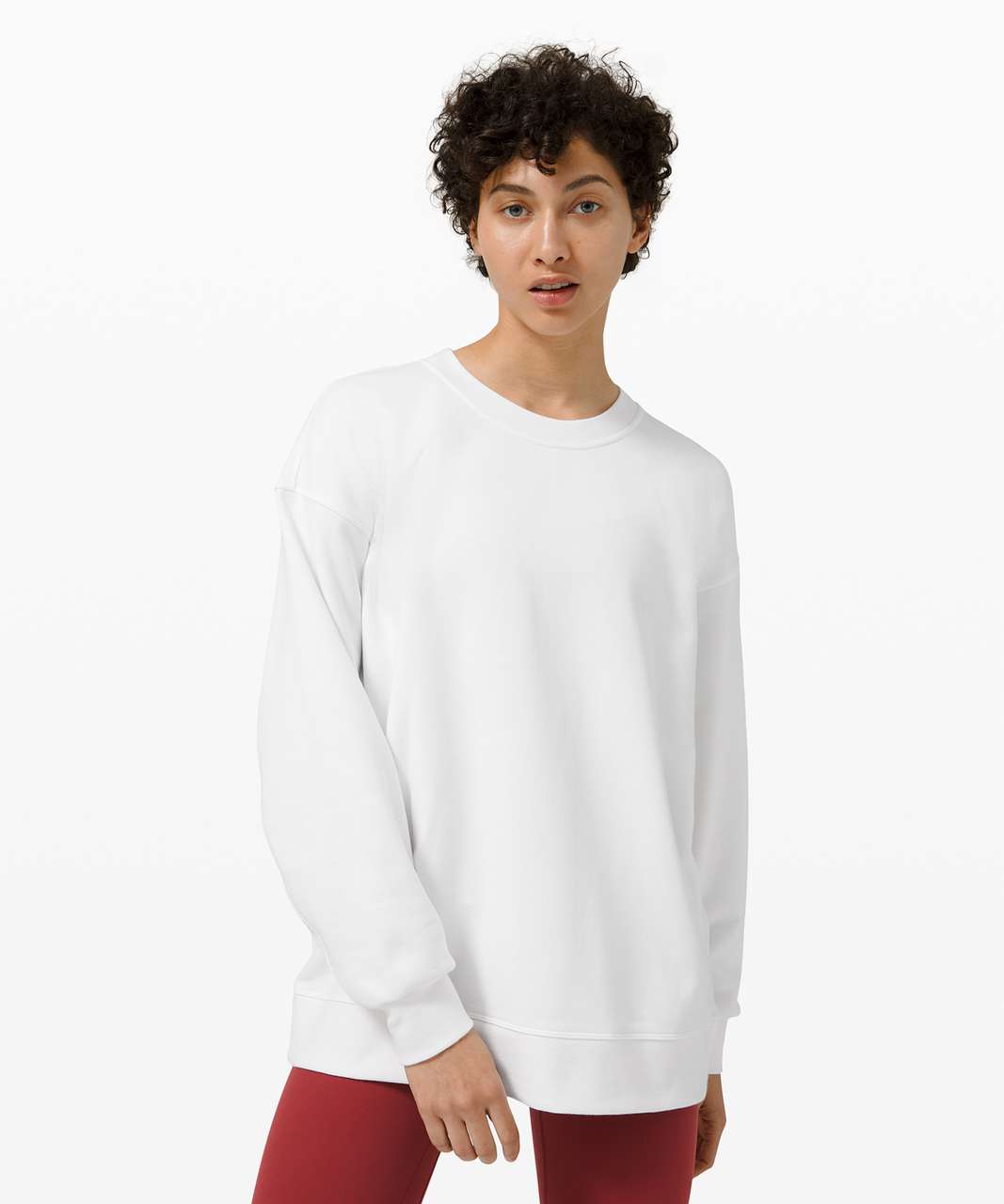 Lululemon Perfectly Oversized Crew - White (Third Release)