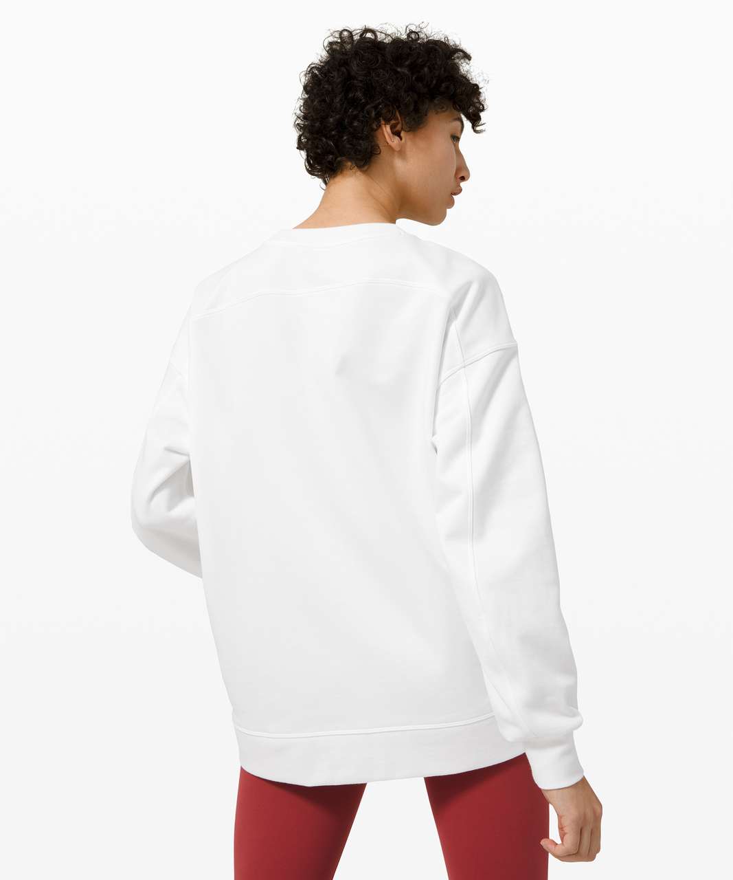 Lululemon Perfectly Oversized Crew - White (Third Release) - lulu fanatics