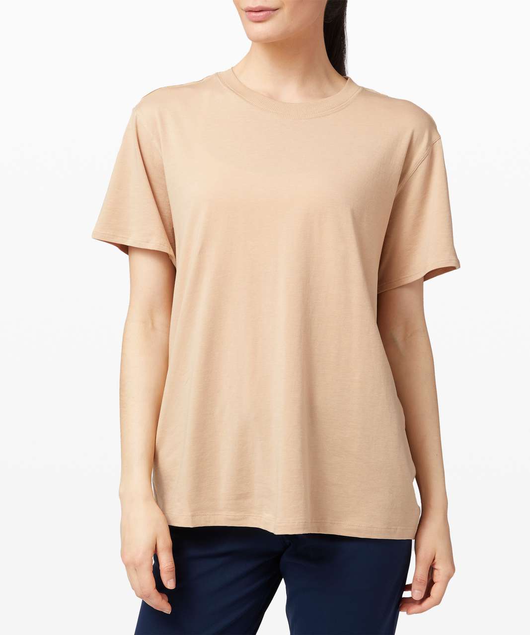 Lululemon All Yours Boyfriend Tee - Beech Wood - lulu fanatics