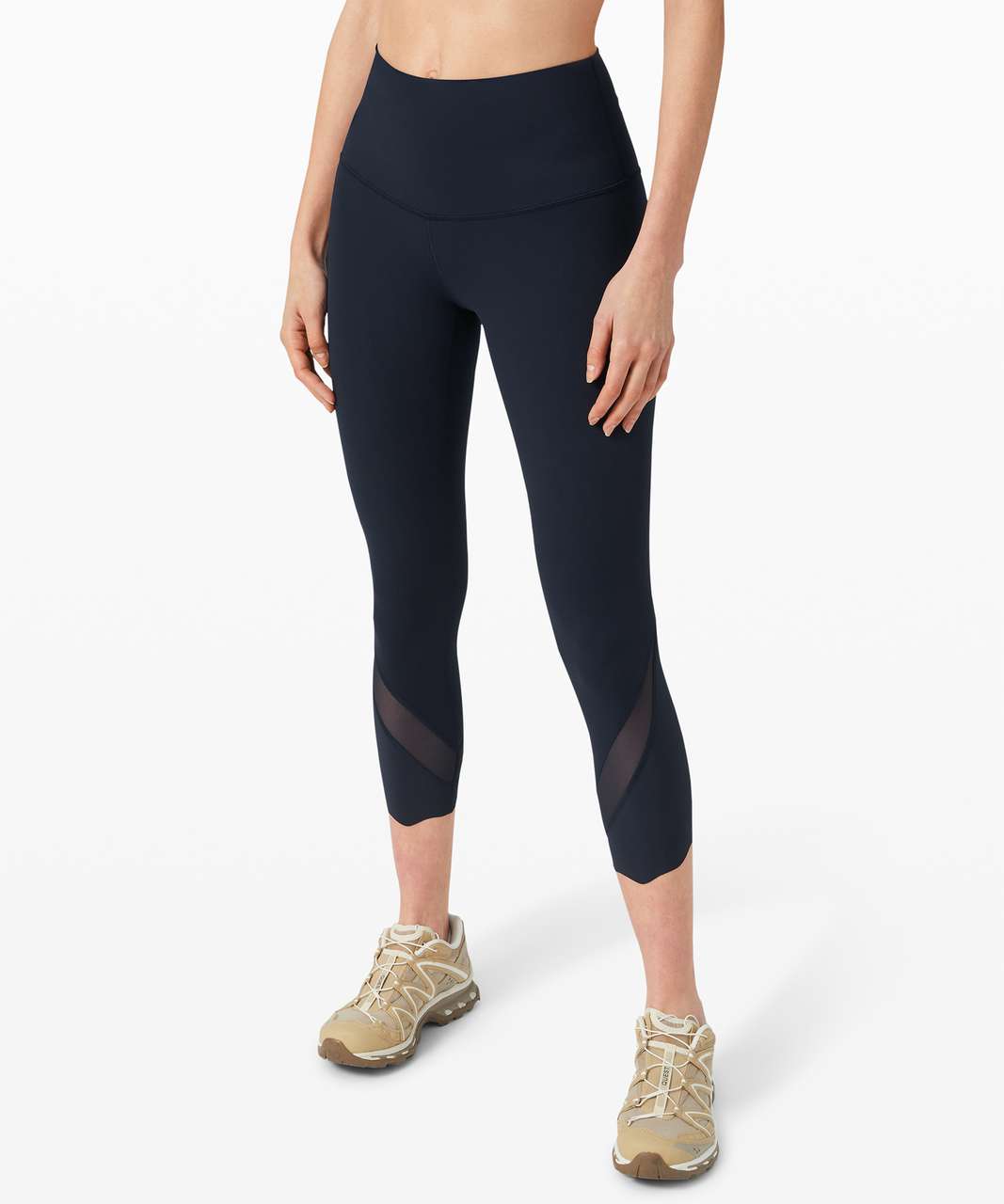 Lululemon Wunder Under Crop High-Rise *Roll Down Scallop Full-On