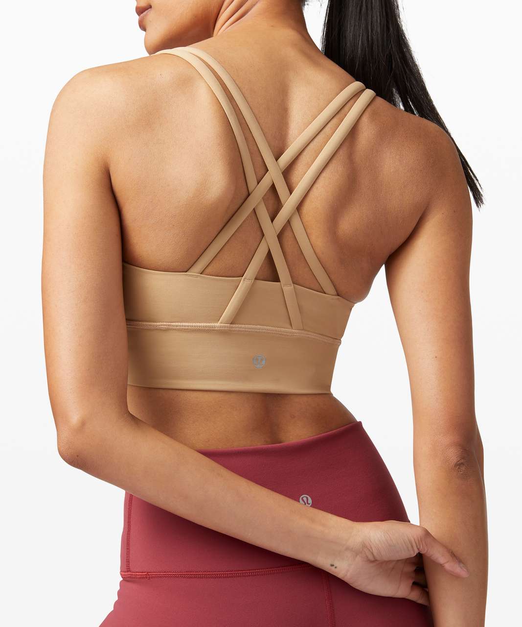 Lululemon Energy Bra Long Line Tan Size XS - $30 (48% Off Retail