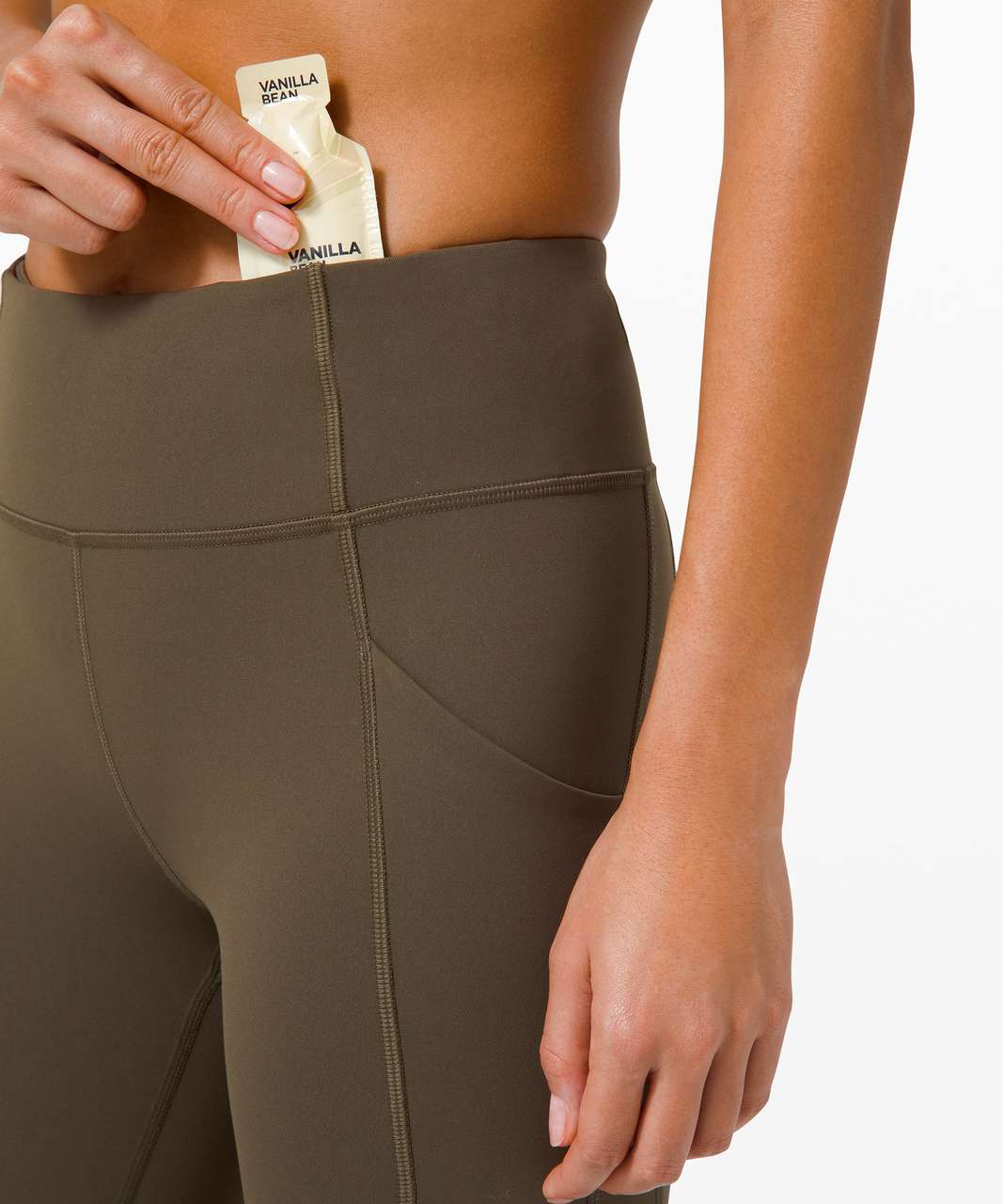 Lululemon Time To Sweat Crop 23 - Dark Olive - lulu fanatics