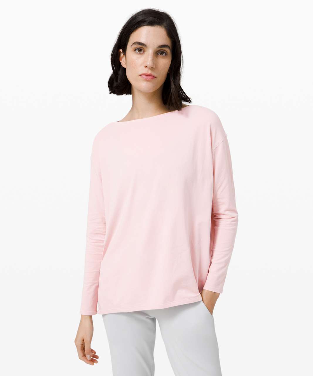 Lululemon Back In Action Long Sleeve - Misty Pink