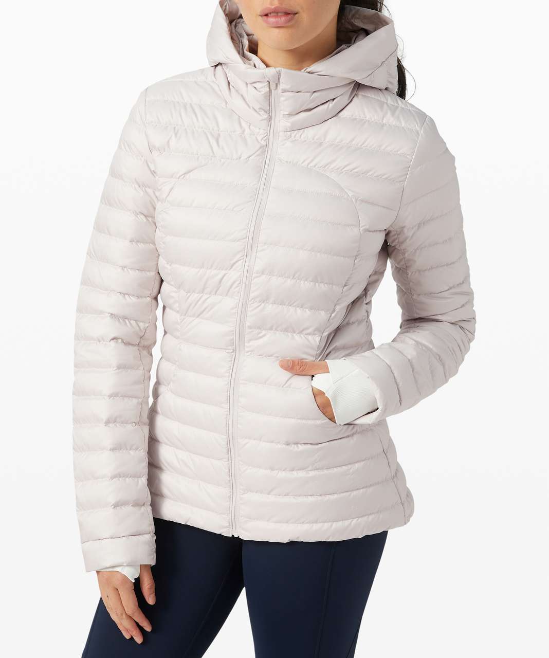 LULULEMON Pack It Down Jacket Long Puffer Lightweight in Misty Mocha $248,  0 Nwt