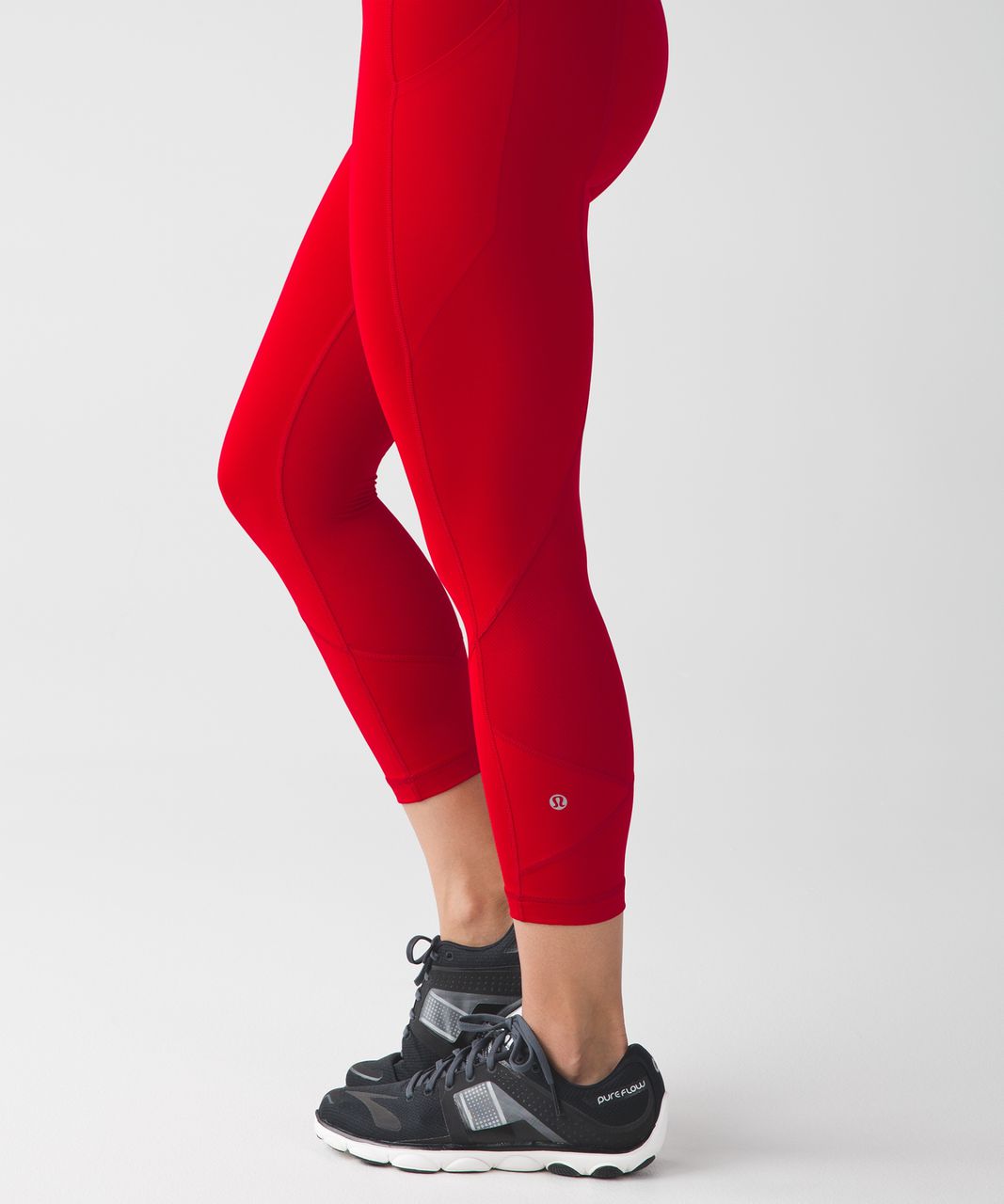 Lululemon Pace Rival Crop *22 Dark Red Athletic Cropped Leggings