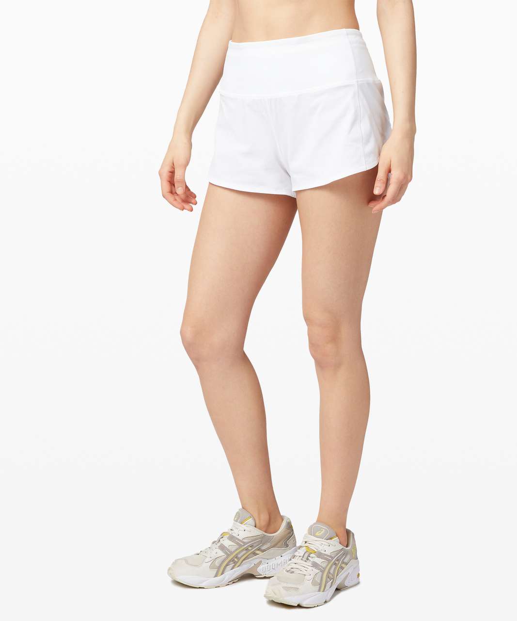 Lululemon Speed Up Short High-Rise *2.5 - White - lulu fanatics