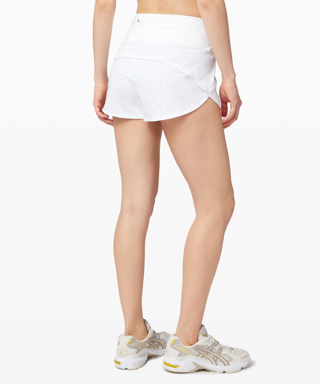 Lululemon Speed Up Mid-Rise Lined Short 4 - No Limits White Multi / White  - lulu fanatics