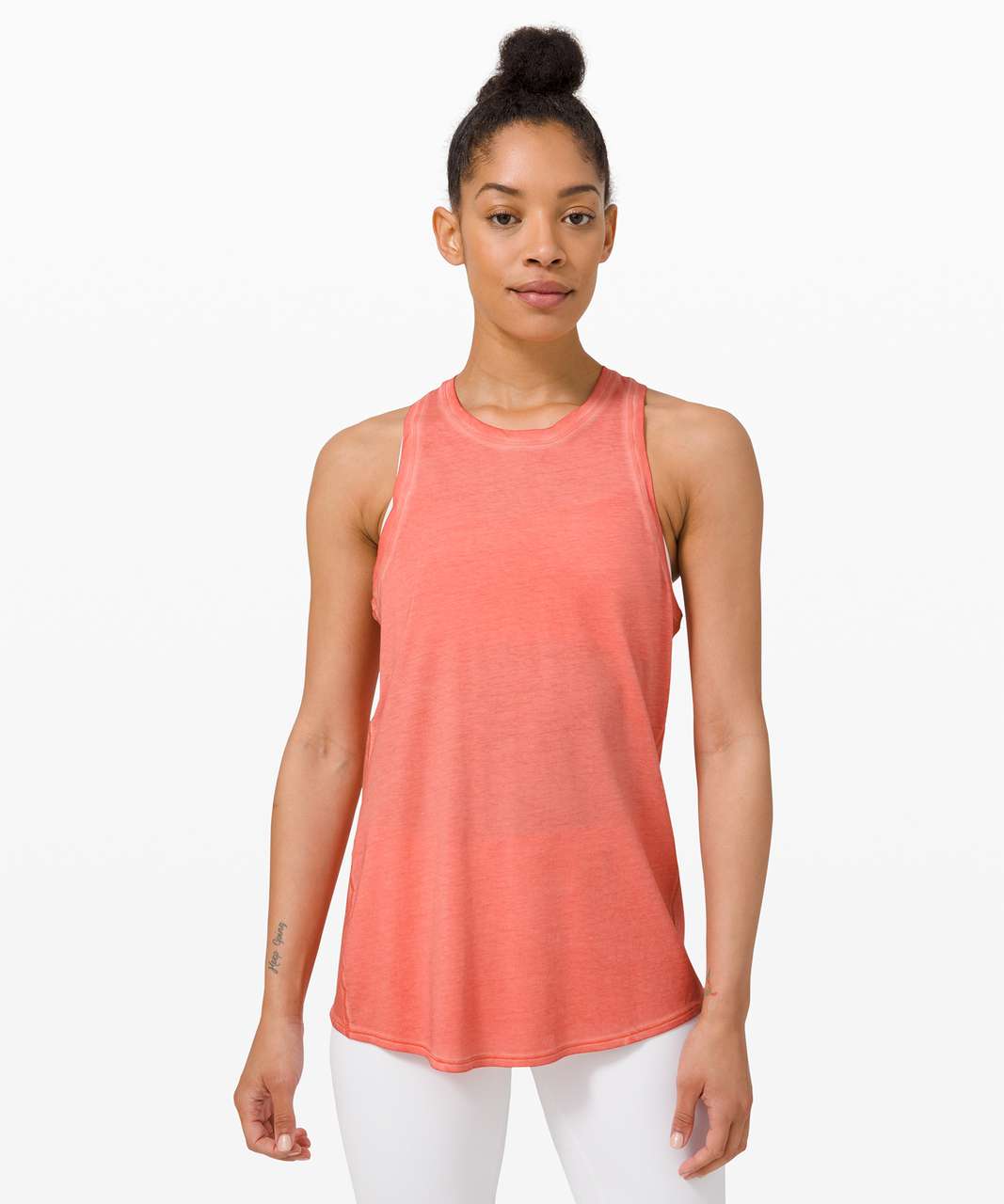 Lululemon All Tied Up Tank *Wash - Sublimado Pigment Dye Rustic Coral