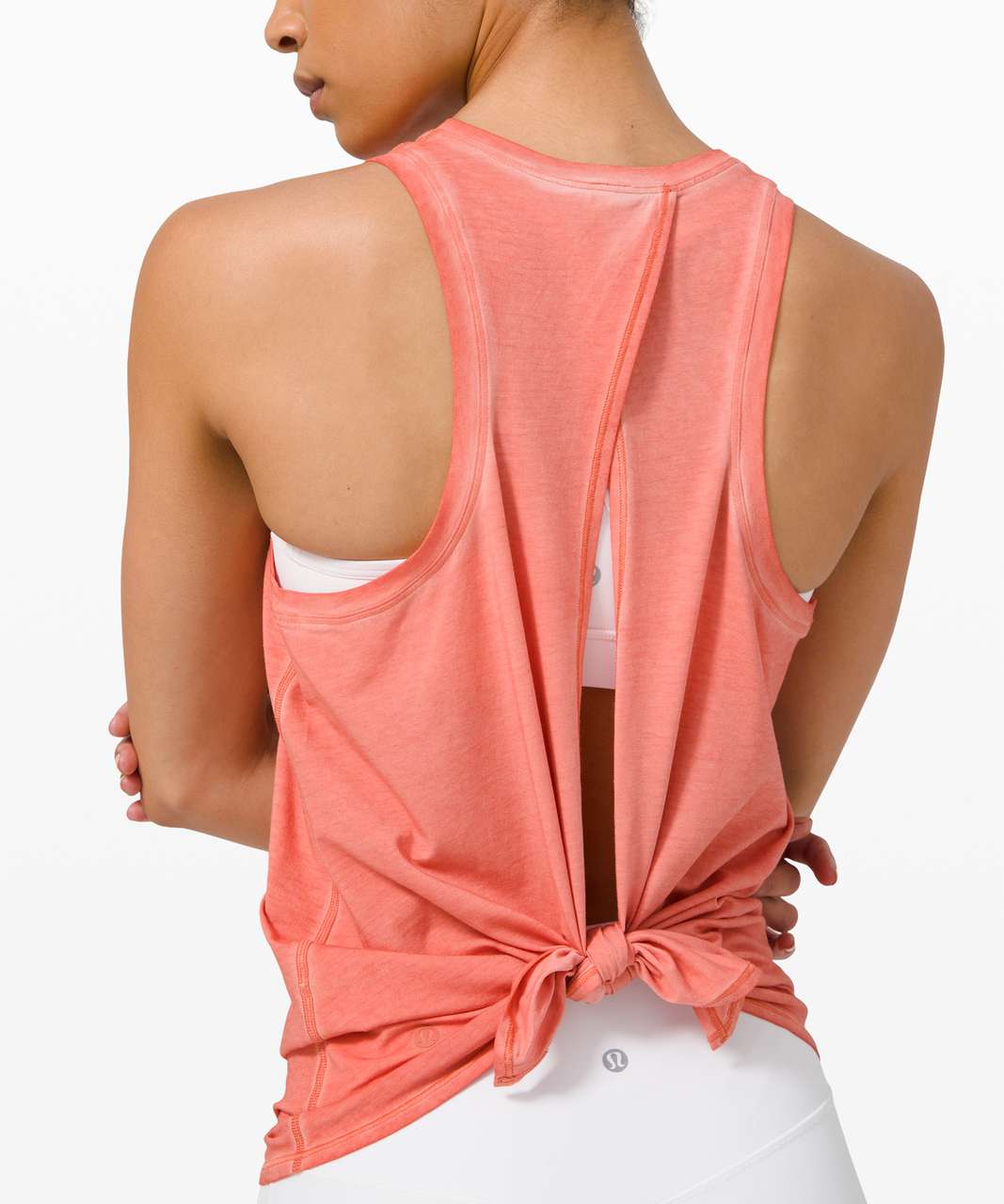 Lululemon All Tied Up Tank *Wash - Sublimado Pigment Dye Rustic Coral