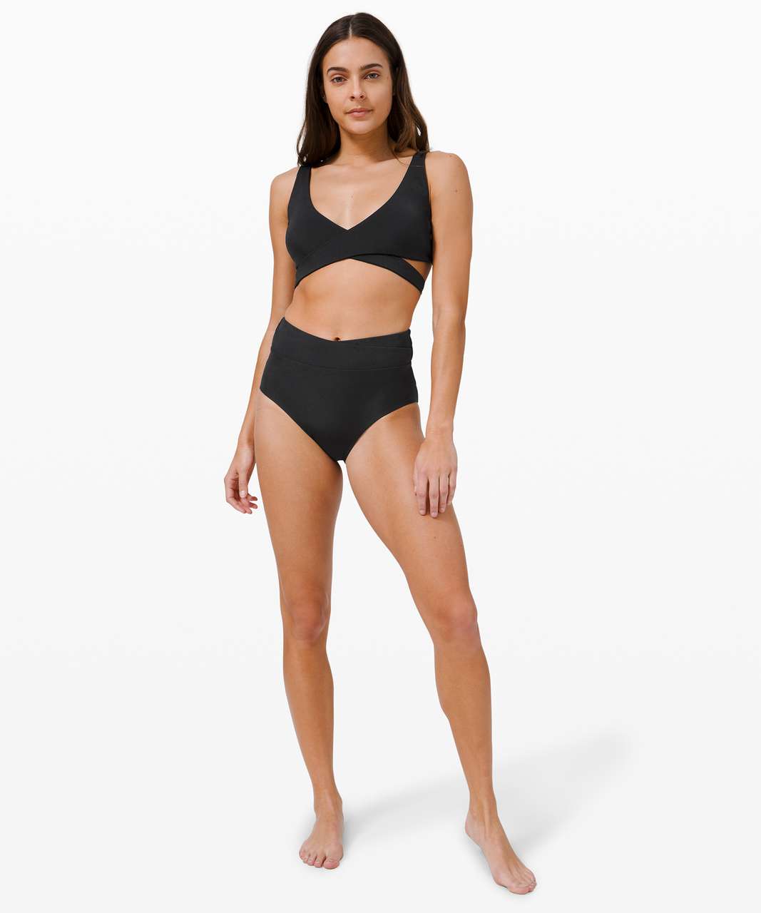 Lululemon All that Glimmers High Waisted Med Bottom - Black