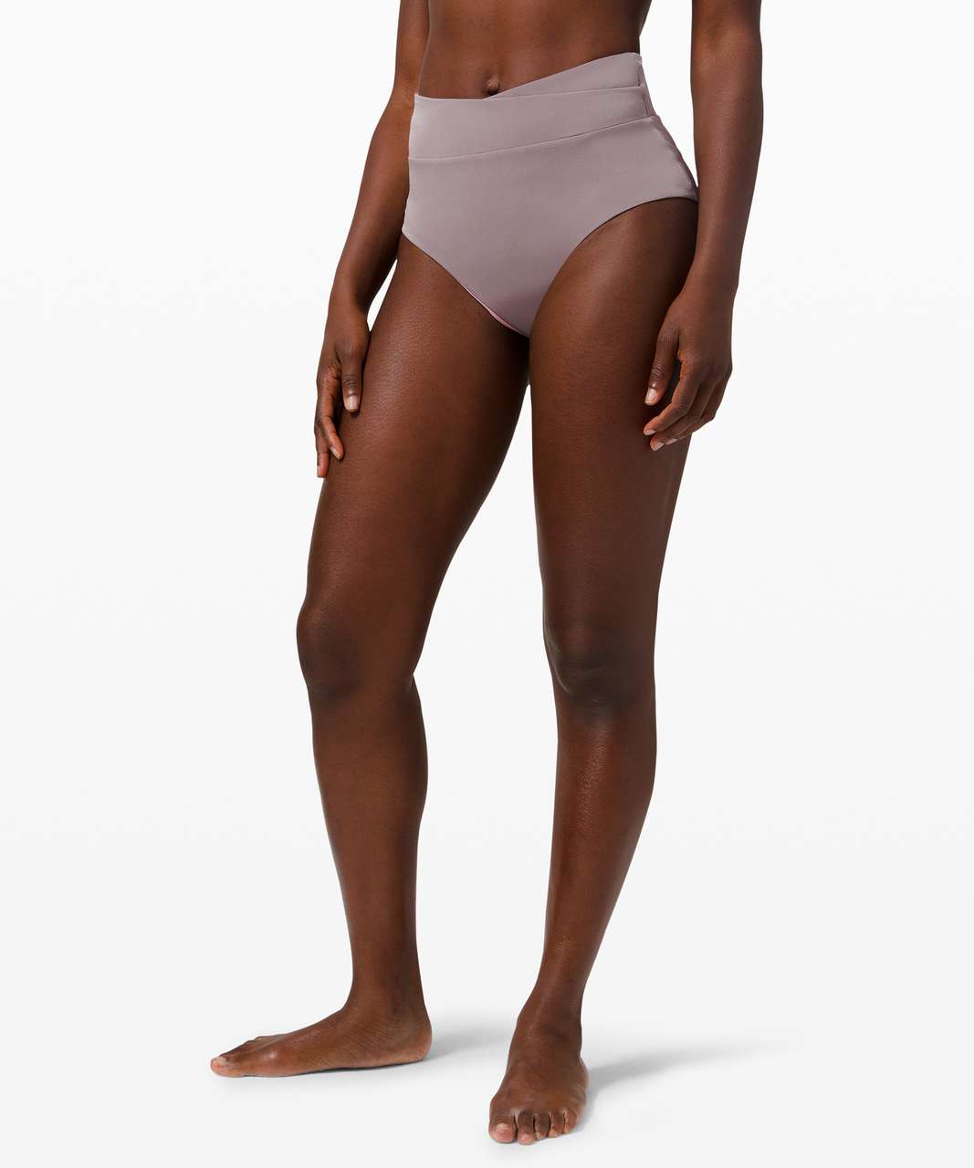 Lululemon All that Glimmers High Waisted Med Bottom - Lunar Rock / Pink Taupe