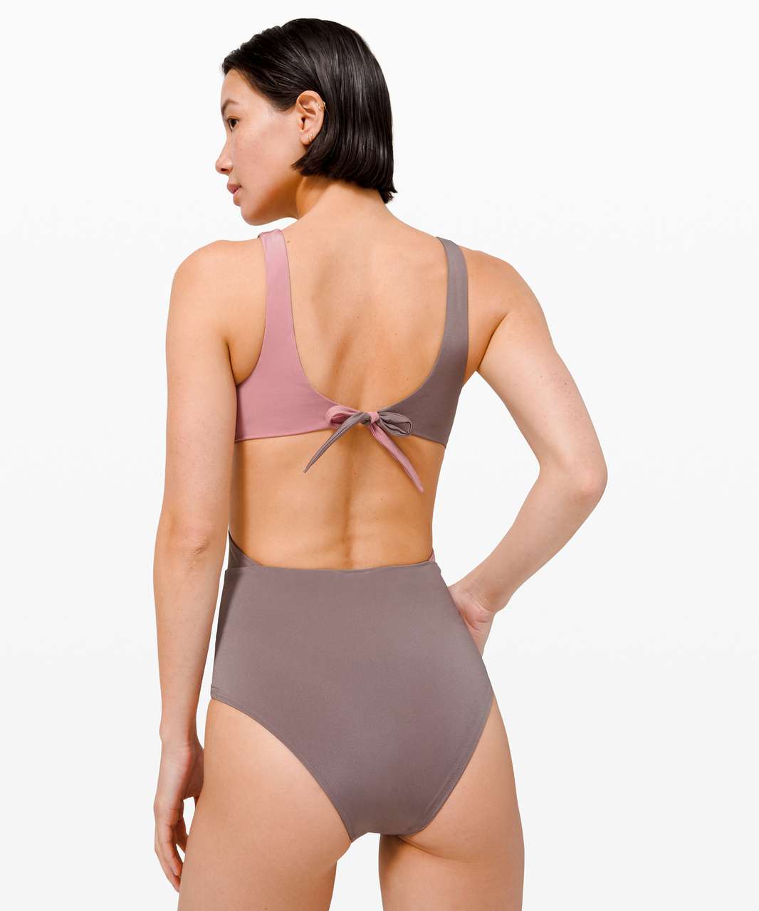 Lululemon All that Glimmers Wrap One Piece - Lunar Rock / Pink