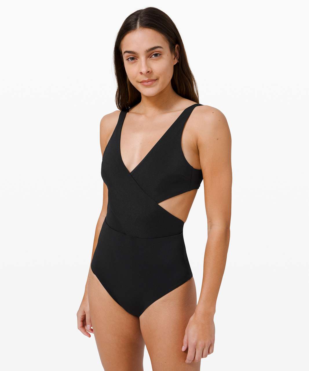 Lululemon All that Glimmers Wrap One Piece - Black - lulu fanatics