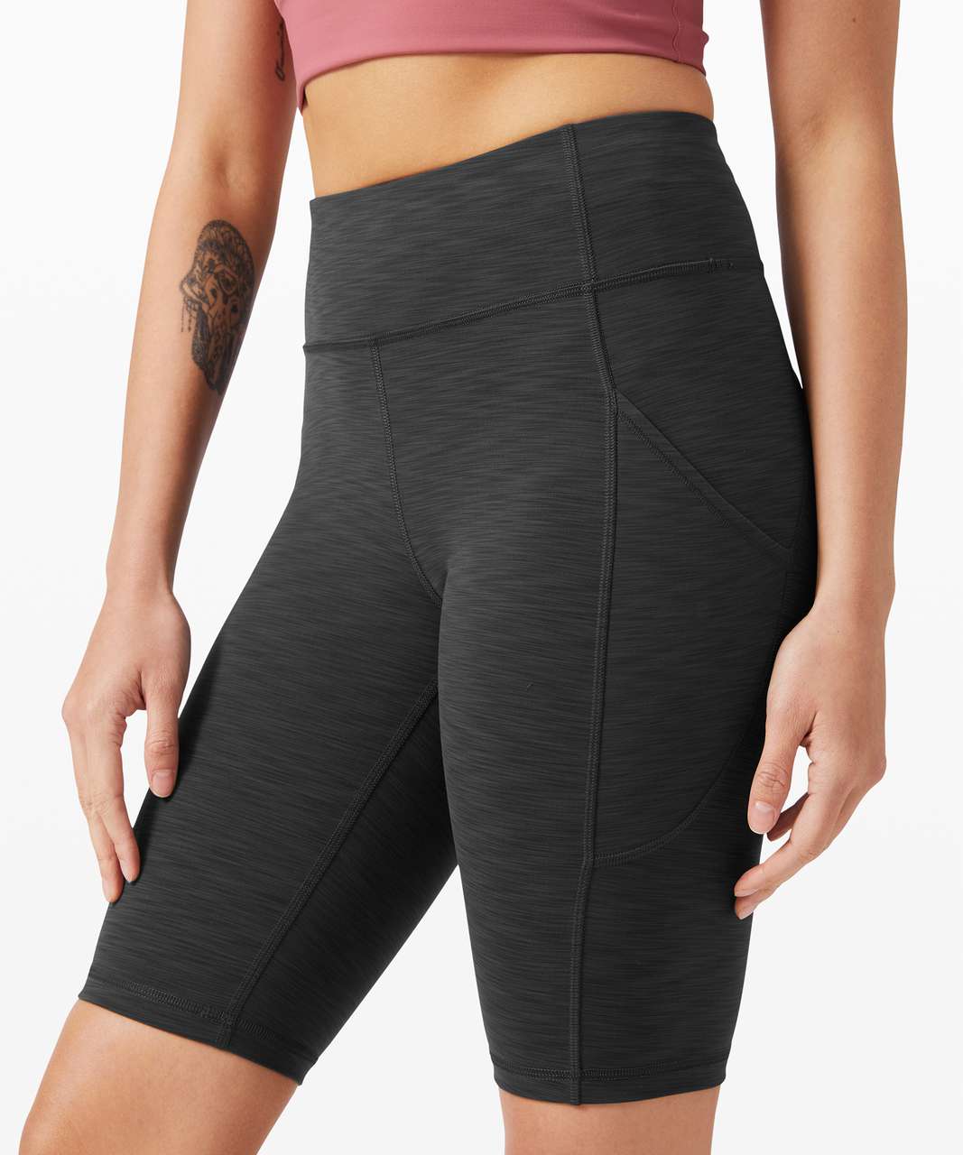 Lululemon Invigorate High-Rise Tight 25 - Heathered Graphite Grey - lulu  fanatics