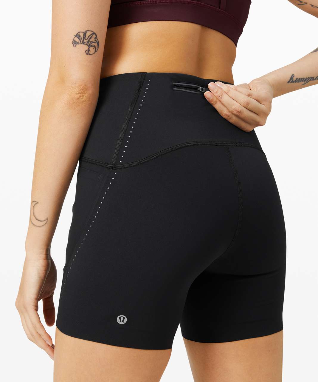 Lululemon Free to Speed High Rise Short 5" - Black